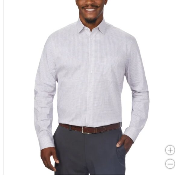 NWT Calvin Klein Men’s Performance Dress Shirt 17-17.5 34/35 - Picture 1 of 5